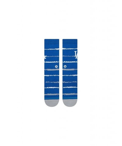 Men's Los Angeles Dodgers Chalk Crew Socks $12.96 Socks