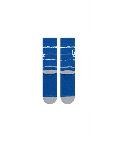 Men's Los Angeles Dodgers Chalk Crew Socks $12.96 Socks