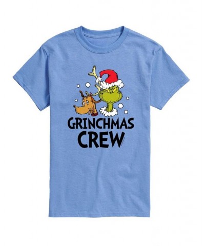 Men's Dr. Seuss The Grinch Grinchmas Graphic T-shirt Blue $15.75 T-Shirts