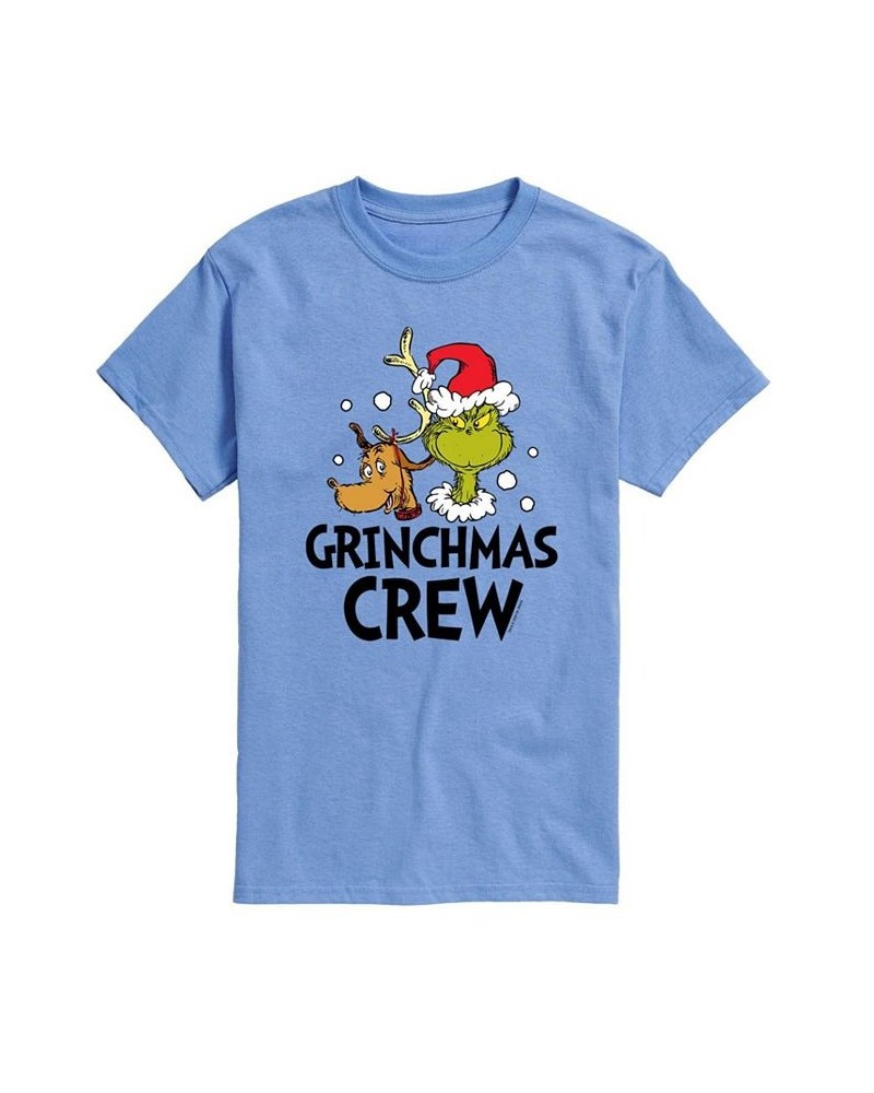 Men's Dr. Seuss The Grinch Grinchmas Graphic T-shirt Blue $15.75 T-Shirts