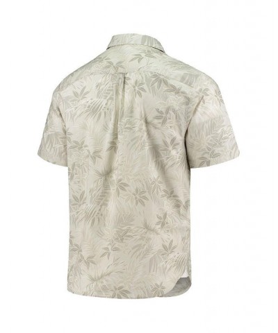 Men's Oatmeal Clemson Tigers Forest Fronds Button-Up Shirt $33.90 Shirts