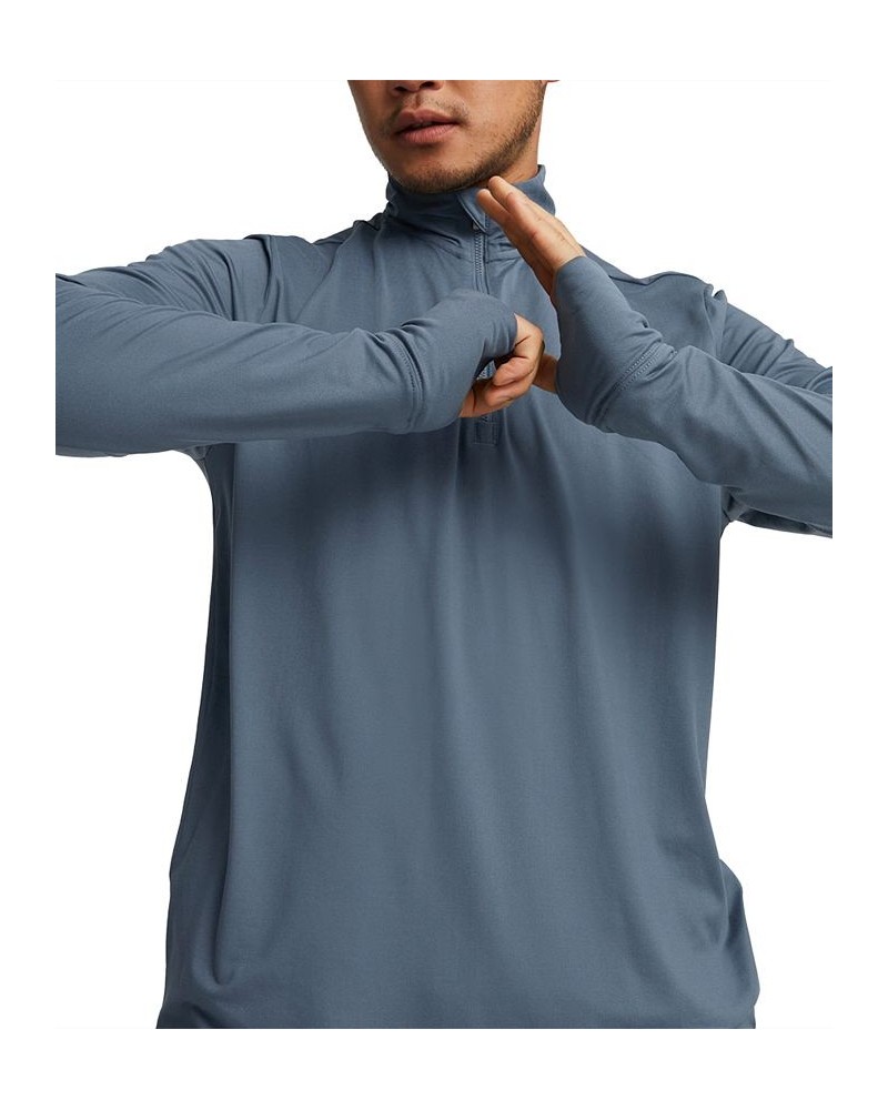 Men's Run Favorite Quarter-Zip Moisture-Wicking Sweatshirt Gray $34.45 Sweatshirt