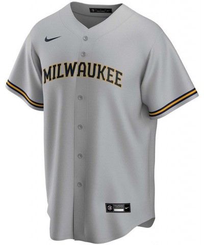 Men's Christian Yelich Gray Milwaukee Brewers Alternate Replica Player Jersey $72.50 Jersey