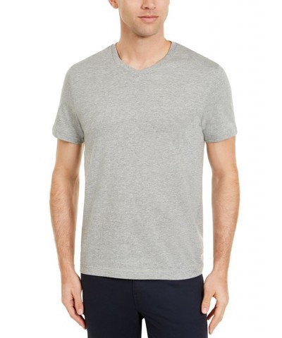 Men's Solid V-Neck T-Shirt PD05 $9.34 T-Shirts