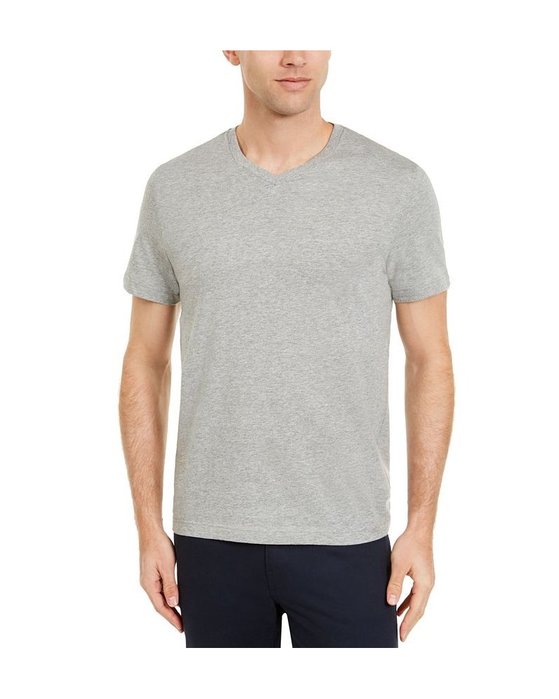 Men's Solid V-Neck T-Shirt PD05 $9.34 T-Shirts