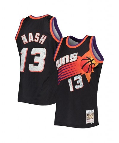 Men's Steve Nash Black Phoenix Suns 1996-97 Hardwood Classics 75th Anniversary Diamond Swingman Jersey $84.00 Jersey