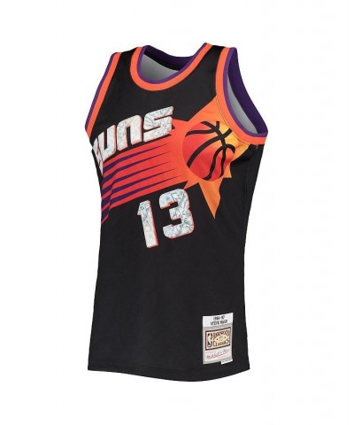 Men's Steve Nash Black Phoenix Suns 1996-97 Hardwood Classics 75th Anniversary Diamond Swingman Jersey $84.00 Jersey