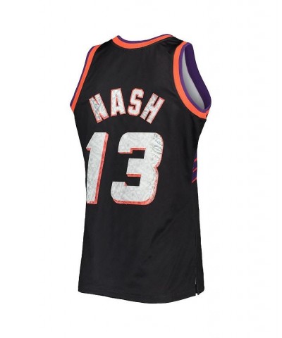 Men's Steve Nash Black Phoenix Suns 1996-97 Hardwood Classics 75th Anniversary Diamond Swingman Jersey $84.00 Jersey