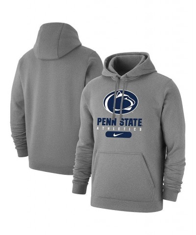 Men's Heathered Gray Penn State Nittany Lions Big and Tall Club Stack Fleece Pullover Hoodie $35.70 Sweatshirt