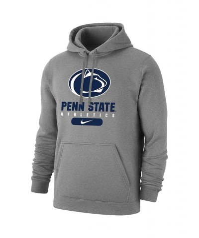 Men's Heathered Gray Penn State Nittany Lions Big and Tall Club Stack Fleece Pullover Hoodie $35.70 Sweatshirt