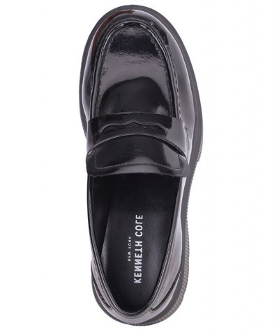 Women's Marge Lug Sole Loafers Black $58.11 Shoes