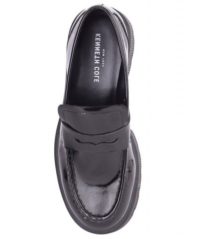 Women's Marge Lug Sole Loafers Black $58.11 Shoes