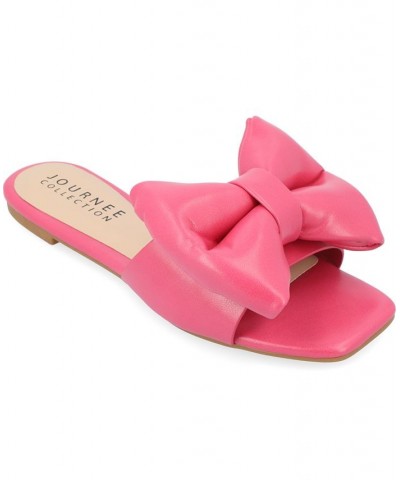 Women's Fayre Bow Sandals Pink $37.50 Shoes