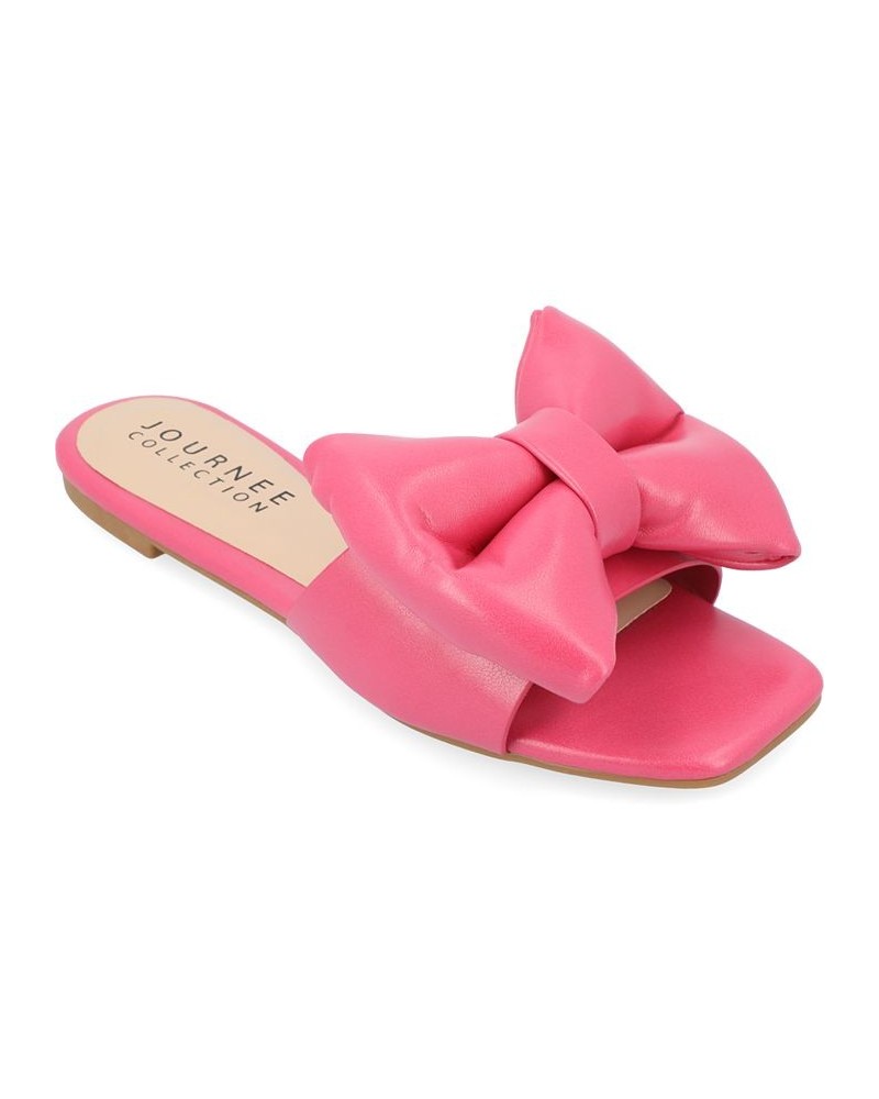 Women's Fayre Bow Sandals Pink $37.50 Shoes