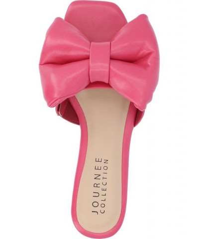 Women's Fayre Bow Sandals Pink $37.50 Shoes