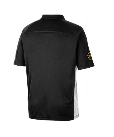 Men's Black Iowa Hawkeyes OHT Military-Inspired Appreciation Snow Camo Polo Shirt $31.19 Polo Shirts