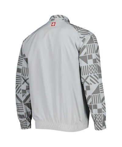 Men's Gray Switzerland National Team Pre-Match Raglan Full-Zip Training Jacket $45.00 Jackets