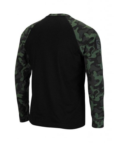 Men's Black and Camo Oklahoma Sooners OHT Military-Inspired Appreciation Big and Tall Raglan Long Sleeve T-shirt $29.40 T-Shirts