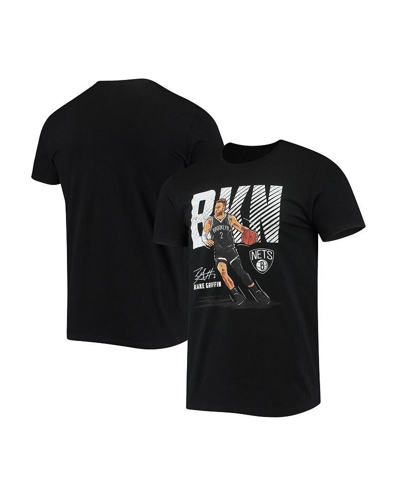 Men's Blake Griffin Black Brooklyn Nets 500 Level Player T-shirt $18.01 T-Shirts