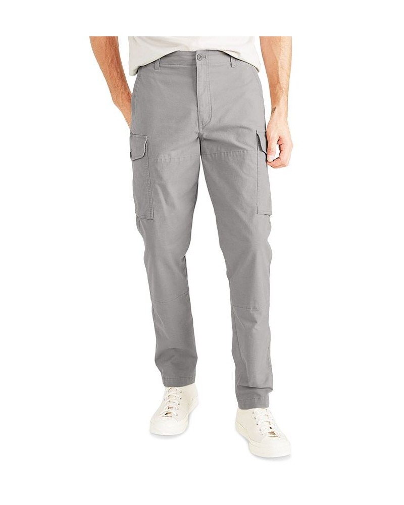 Men's Alpha Tapered-Fit Cargo Pants Gray $40.18 Pants