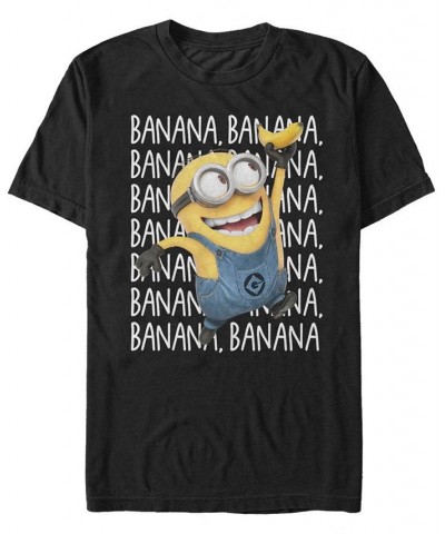 Men's Minions Gone Bananas Short Sleeve T-Shirt Black $20.64 T-Shirts