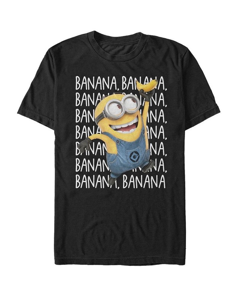 Men's Minions Gone Bananas Short Sleeve T-Shirt Black $20.64 T-Shirts