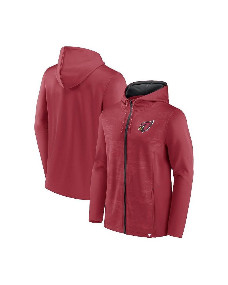 Men's Branded Cardinal, Black Arizona Cardinals Ball Carrier Full-Zip Hoodie $39.95 Sweatshirt