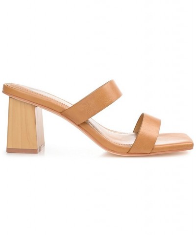 Women's Nolla Sandals Brown $49.49 Shoes