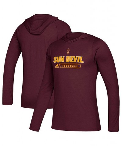 Men's Maroon Arizona State Sun Devils Sideline Authentic AEROREADY Hoodie Long Sleeve T-shirt $18.06 T-Shirts