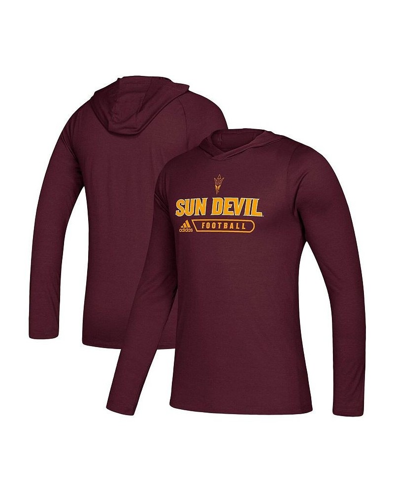 Men's Maroon Arizona State Sun Devils Sideline Authentic AEROREADY Hoodie Long Sleeve T-shirt $18.06 T-Shirts