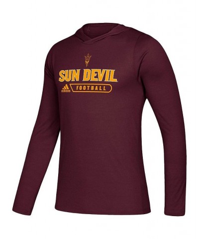 Men's Maroon Arizona State Sun Devils Sideline Authentic AEROREADY Hoodie Long Sleeve T-shirt $18.06 T-Shirts