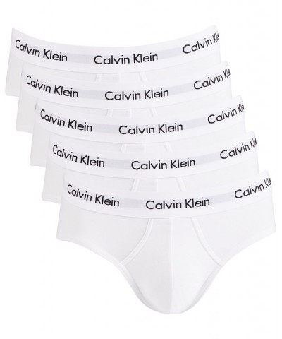 Men's Cotton Stretch Hip Briefs 5-Pack White $31.74 Underwear