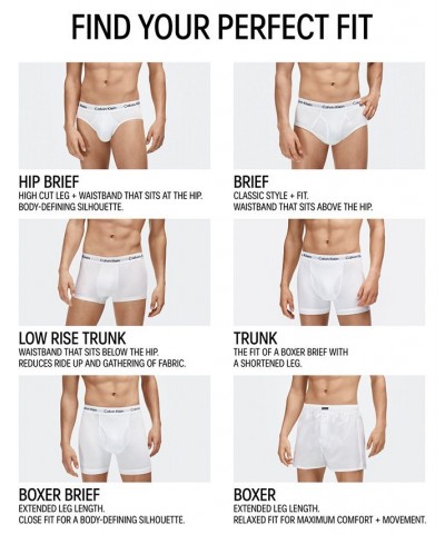 Men's Cotton Stretch Hip Briefs 5-Pack White $31.74 Underwear