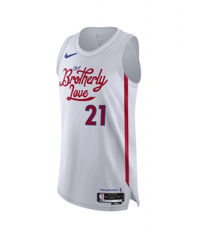 Men's Joel Embiid White Philadelphia 76ers 2022/23 City Edition Authentic Player Jersey $73.50 Jersey