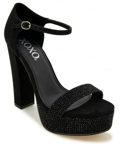 Women's Candy Platform Dress Sandal Black $53.97 Shoes