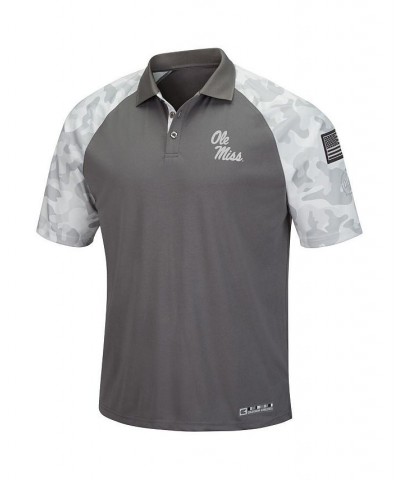 Men's Gray, Camo Ole Miss Rebels OHT Military-Inspired Appreciation Raglan Zoomie Polo Shirt $27.60 Polo Shirts