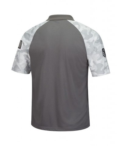 Men's Gray, Camo Ole Miss Rebels OHT Military-Inspired Appreciation Raglan Zoomie Polo Shirt $27.60 Polo Shirts