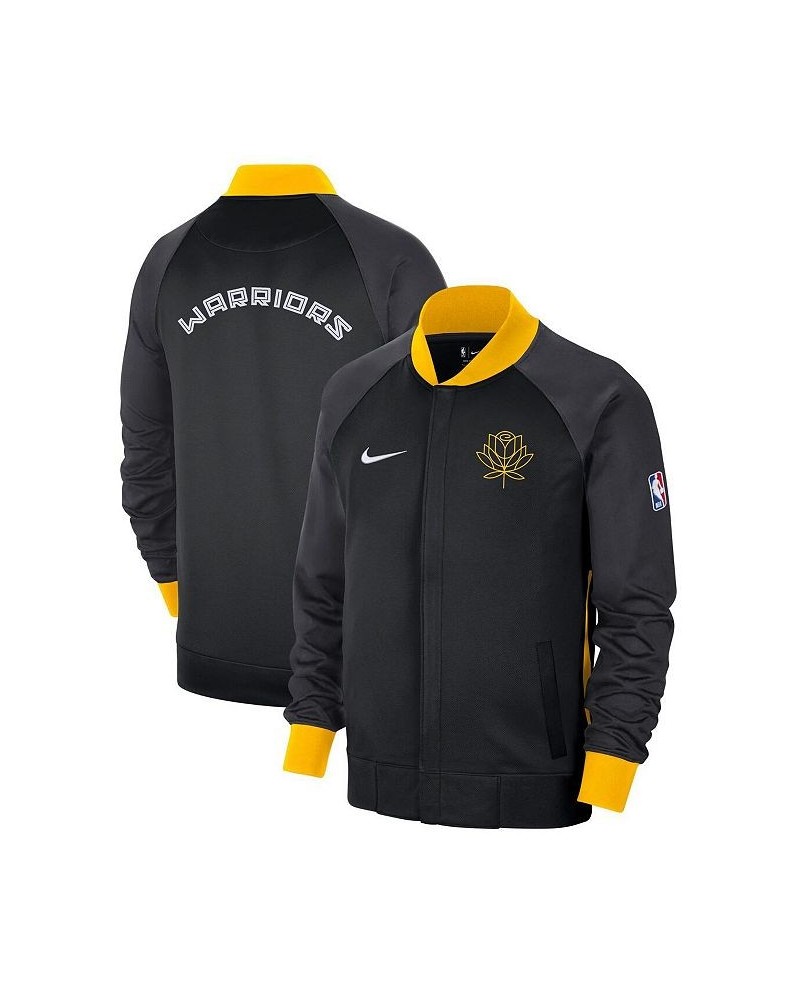 Men's Black, Yellow Golden State Warriors 2022, 23 City Edition Showtime Thermaflex Full-Zip Jacket $57.75 Jackets