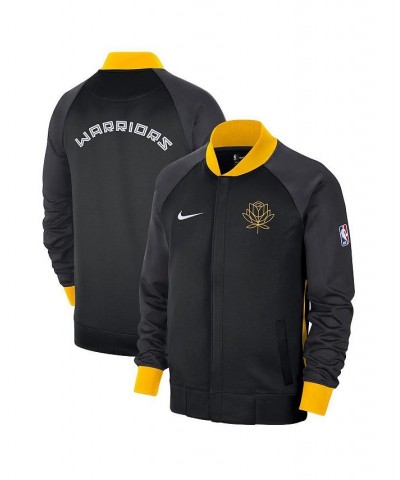 Men's Black, Yellow Golden State Warriors 2022, 23 City Edition Showtime Thermaflex Full-Zip Jacket $57.75 Jackets