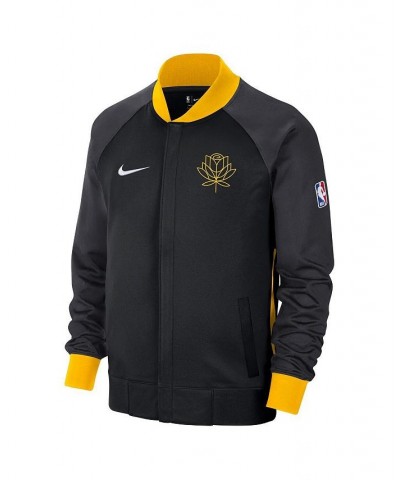 Men's Black, Yellow Golden State Warriors 2022, 23 City Edition Showtime Thermaflex Full-Zip Jacket $57.75 Jackets