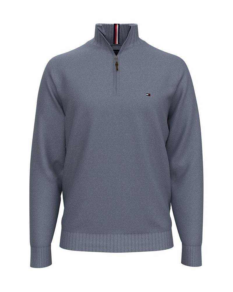 Men's Signature Solid Quarter-Zip Sweater PD01 $28.27 Sweaters