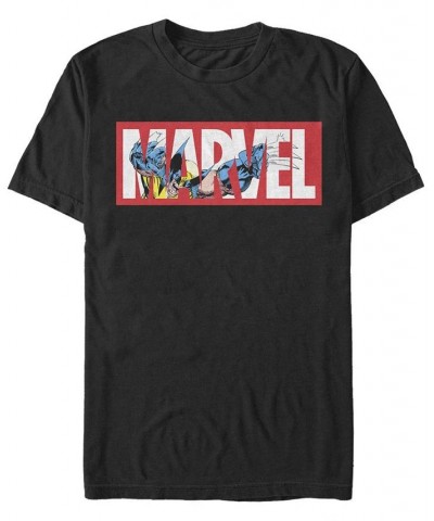 Men's Wolverine Marvel Short Sleeve Crew T-shirt Black $15.75 T-Shirts