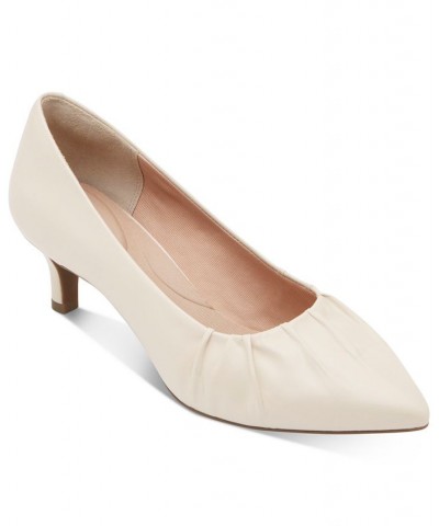 Women's Kalila Gathered Pumps Tan/Beige $39.10 Shoes