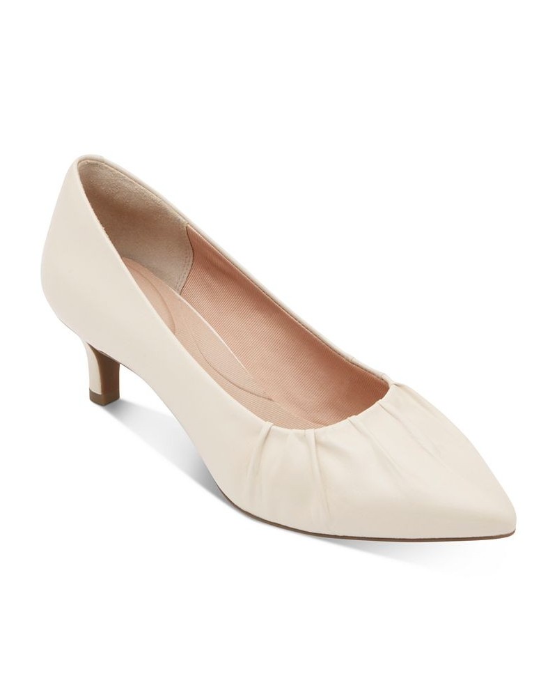 Women's Kalila Gathered Pumps Tan/Beige $39.10 Shoes