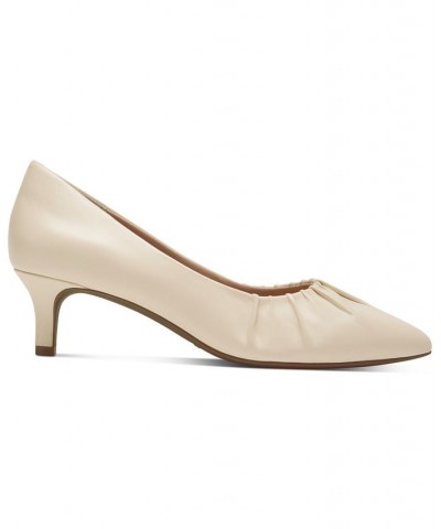 Women's Kalila Gathered Pumps Tan/Beige $39.10 Shoes