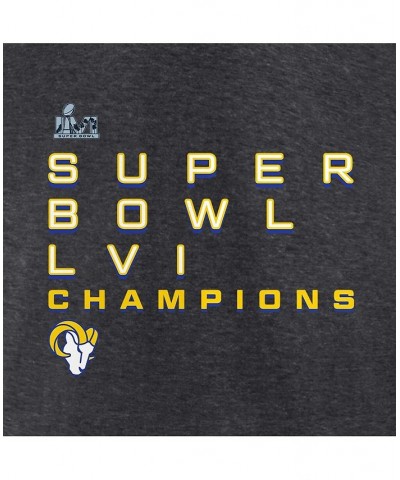 Men's Branded Charcoal Los Angeles Rams Super Bowl LVI Champions Big Tall Signature Roster Long Sleeve T-shirt $28.90 T-Shirts