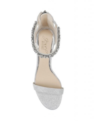 Women's Lydia Evening Sandals Silver $36.89 Shoes