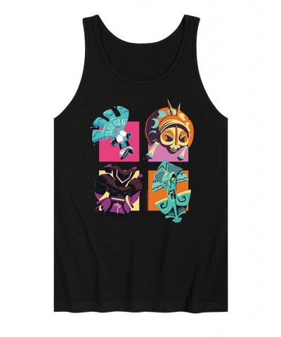 Men's Crash Bandicoot Characters Tank Black $19.59 T-Shirts