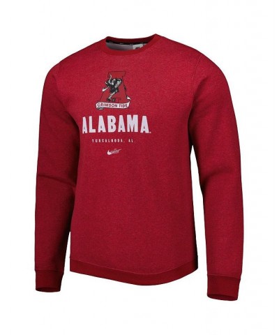 Men's Crimson Alabama Crimson Tide Vault Stack Club Fleece Pullover Sweatshirt $35.39 Sweatshirt