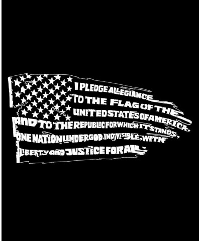 Men's Pledge of Allegiance Flag Word Art T-shirt Gray $15.05 T-Shirts